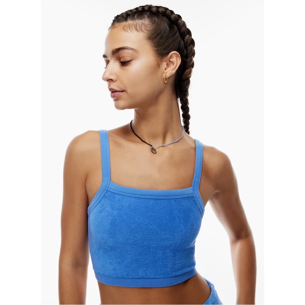 TNA WHT terry crop tank M